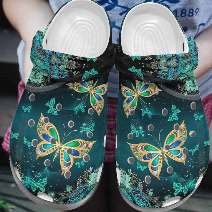 Lighting Butterfly Shoes Magical Butterflies Clogs Crocs