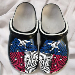 DNA Texas Flag Personalized Shoes Crocs Clogs