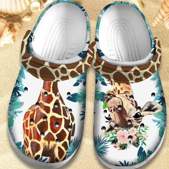 Cute Giraffe Shoes Funny Animal Crocs Clog Gift For Women Men Boy Girl Funny