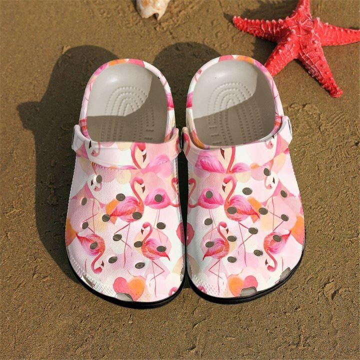 Flamingo Personalize Clog Custom Crocs Clog On Sandal Fashion Style Comfortable For Women Men Kid