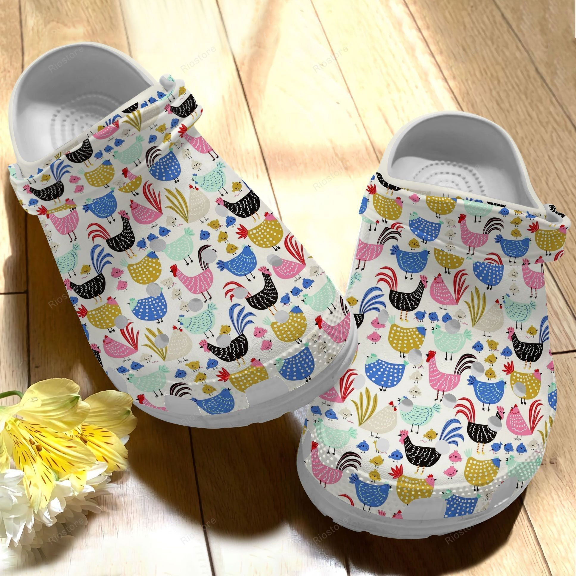 Family Chicken Croc Shoes For Birthday - Chicken Shoes Crocbland Clog Gifts For Family Members