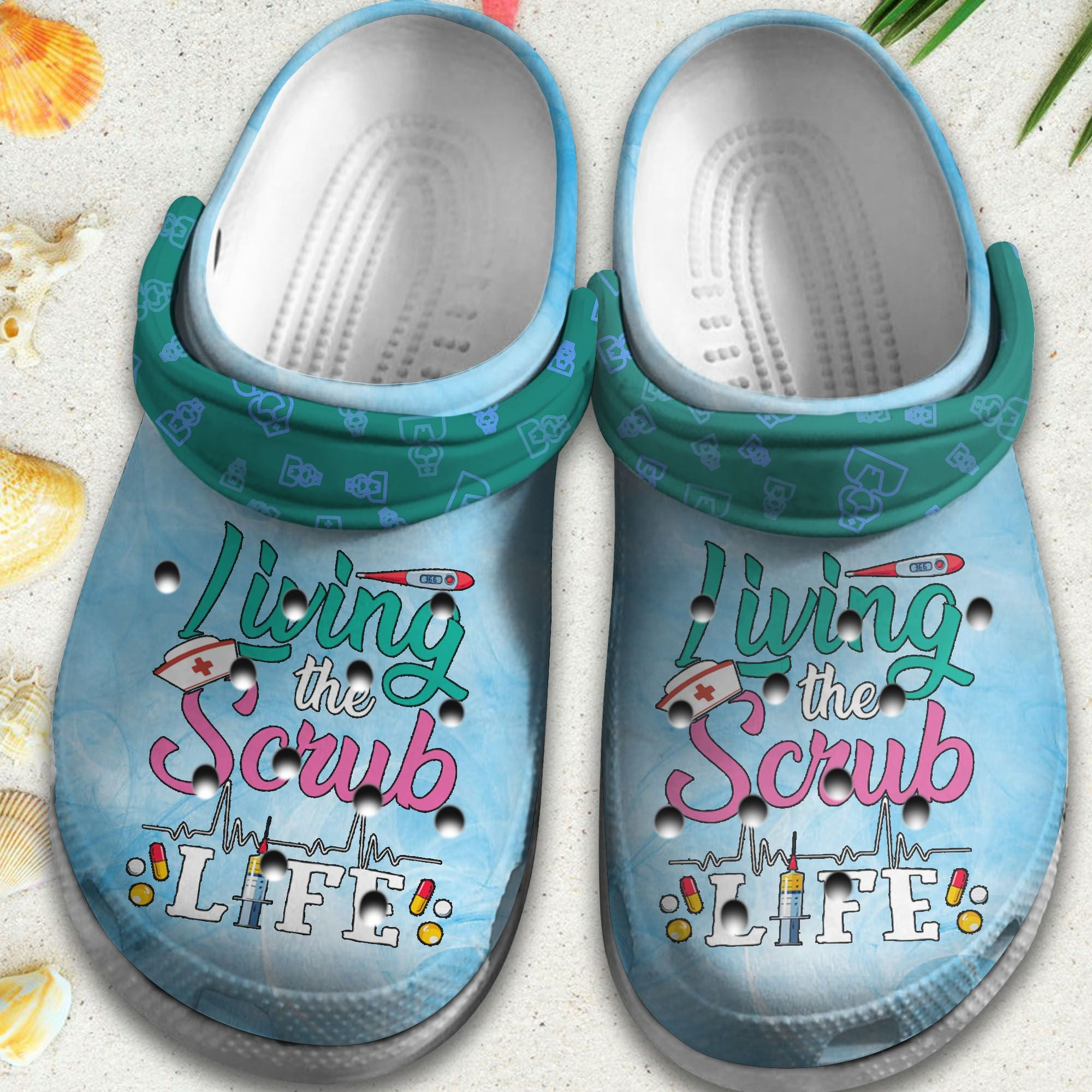 Living The Scrub Life Shoes - Beautiful Nurse Life Outdoor Shoe Birthday Gift For Men Women Boy Girl