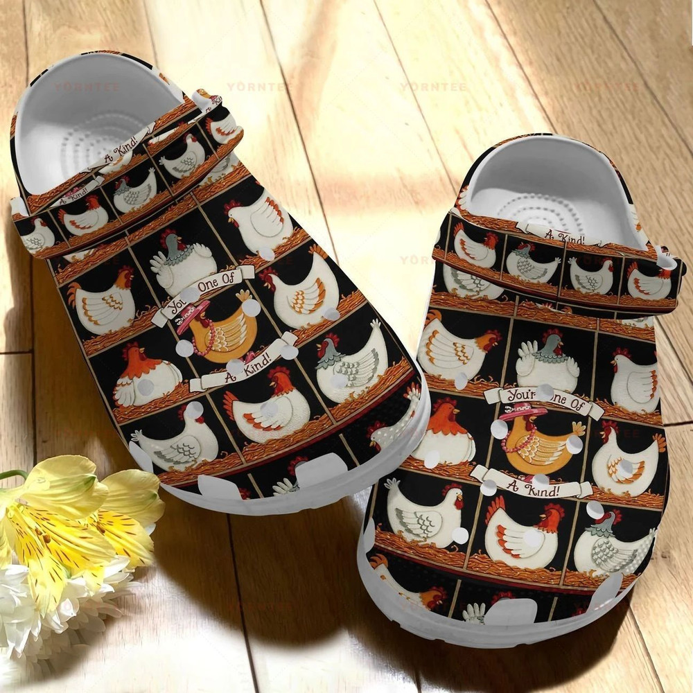 Chiken You Are One Of A Kind Gift For Lover Rubber Crocs Clog Shoes Comfy Footwear