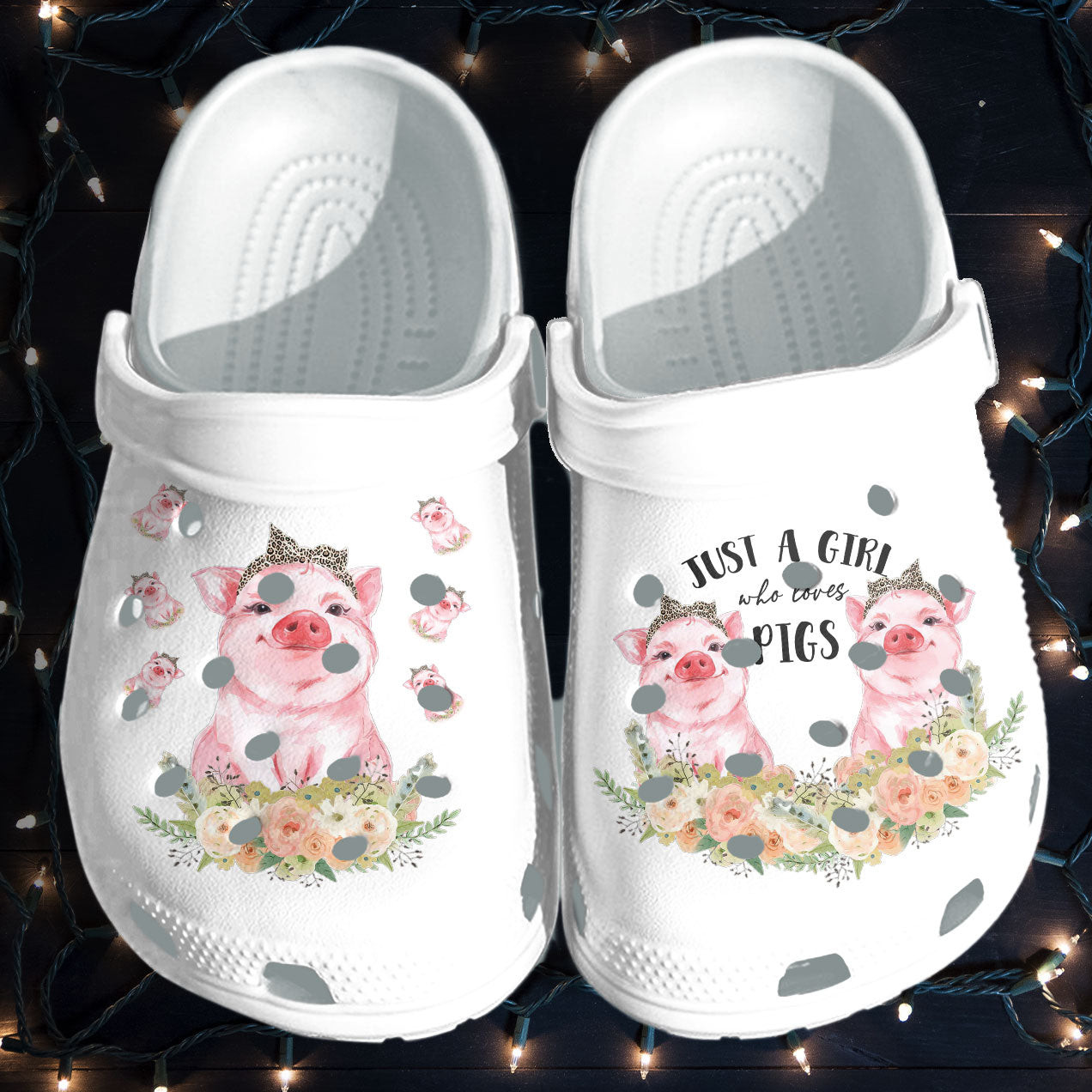 Pig Girl Cute Crocbland Clog Shoes Gifts Mothers Day Daughter - Farm Life Girl Love Pig Shoes Gifts For Women Grandma Mom