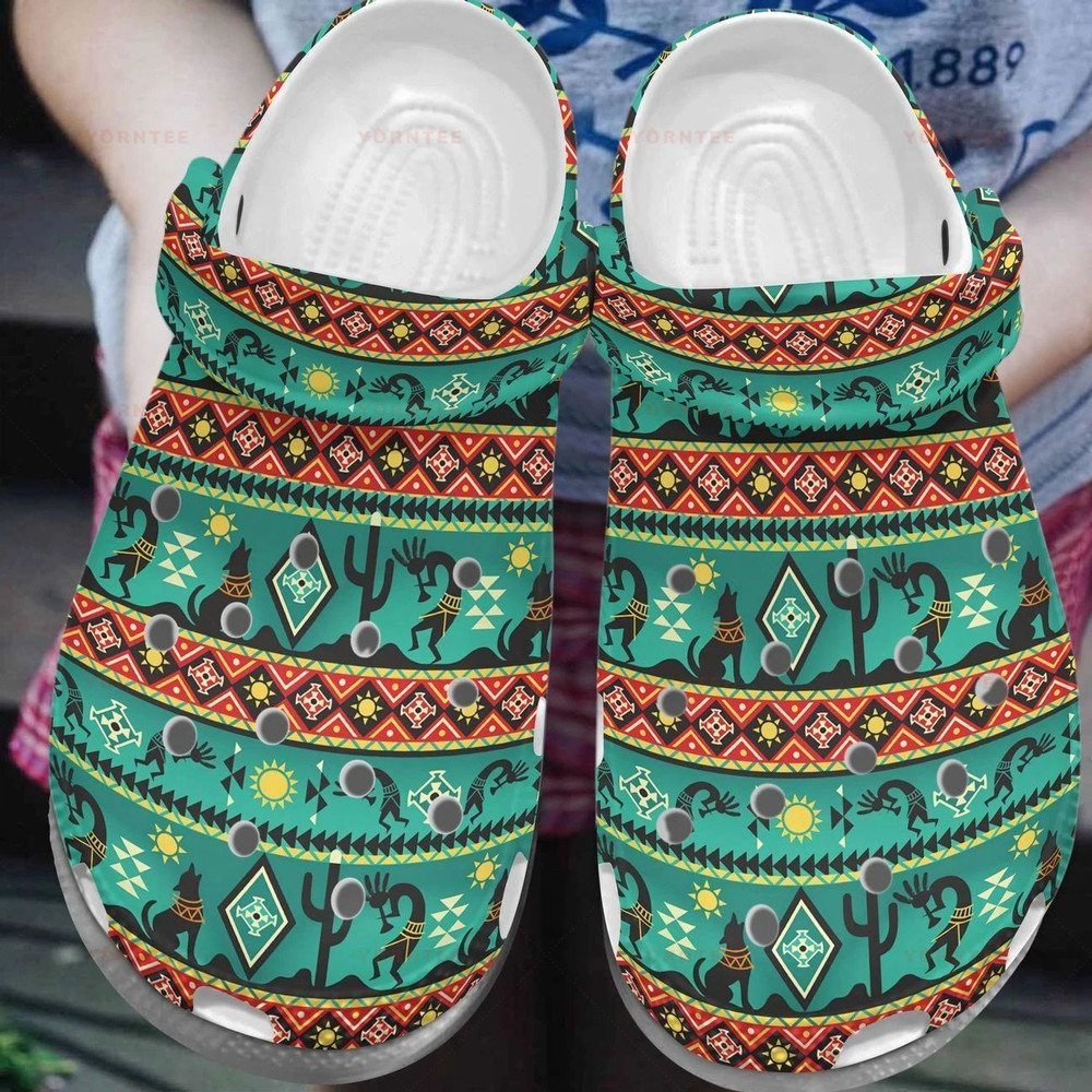 Native American The Myth Mandala Gift For Lover Rubber Crocs Clog Shoes Comfy Footwear