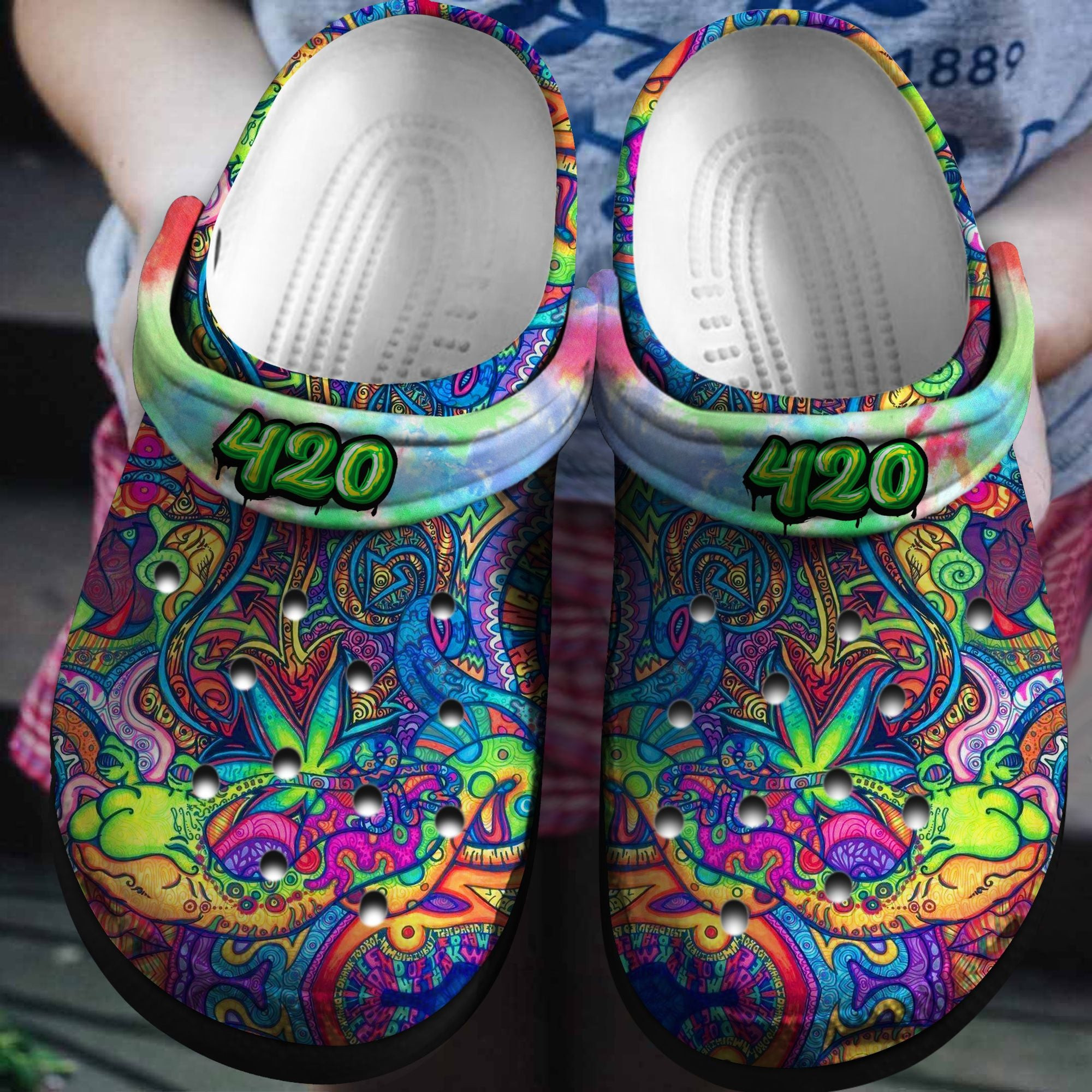 Colorful Hippie Pattern Shoes - Hippie Art Custom Shoes Birthday Gift For Men Women Boy Girl