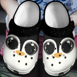 The Cute Penguin Adventure Time Gift For Lover Rubber Crocs Clog Shoes Comfy Footwear