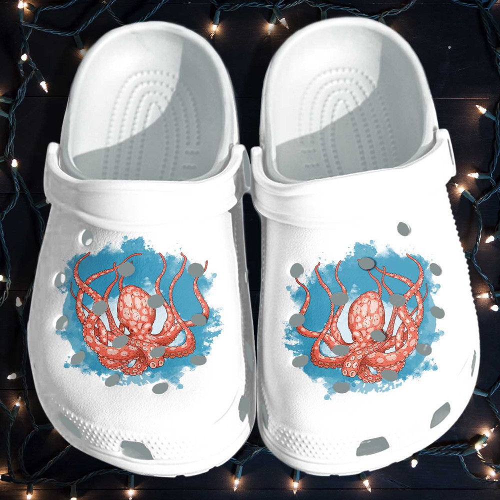 The Octopus Ocean Beach Shoes Crocs - Octopus Lover Croc Shoes Gifts Men Women