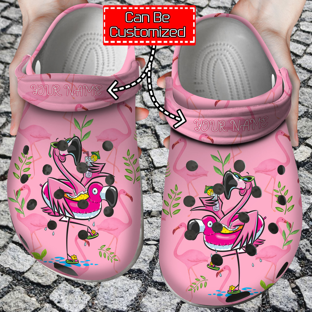 Flamingo Crocs - Cute Pink Flamingo Clog Shoes For Men And Women