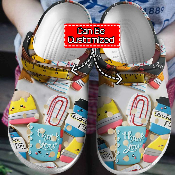 Personalized Teacher Fuel Crocs Clog Shoes For Men And Women