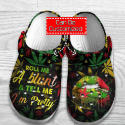 Roll Me A Blunt Crocs - Cannabis Marijuana Weed Clog Shoes For Men And Women