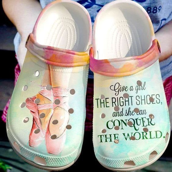 Ballet The Right Give A Girl Rubber Crocs Clog Shoes Comfy Footwear