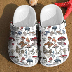 Mushroom Pattern Shoe Charms Gift For Lovers Her Birthday Gifts Rubber Crocs Clog Shoes Comfy Footwear