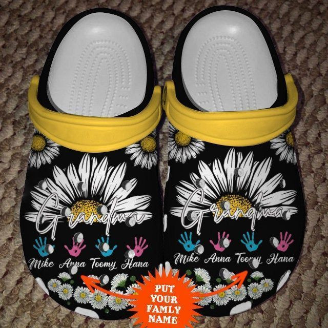 Personalization Awesome Grandma Crocs Clog Shoes Comfy Footwear