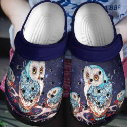 I Love Owl Fashion Gift For Lover Rubber Crocs Clog Shoes Comfy Footwear