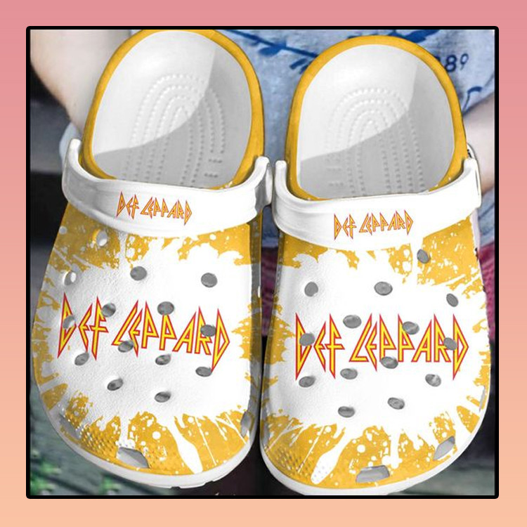 Def Leppard Crocs Crocband For Men And Women Rubber Crocs Clog Shoes Comfy Footwear