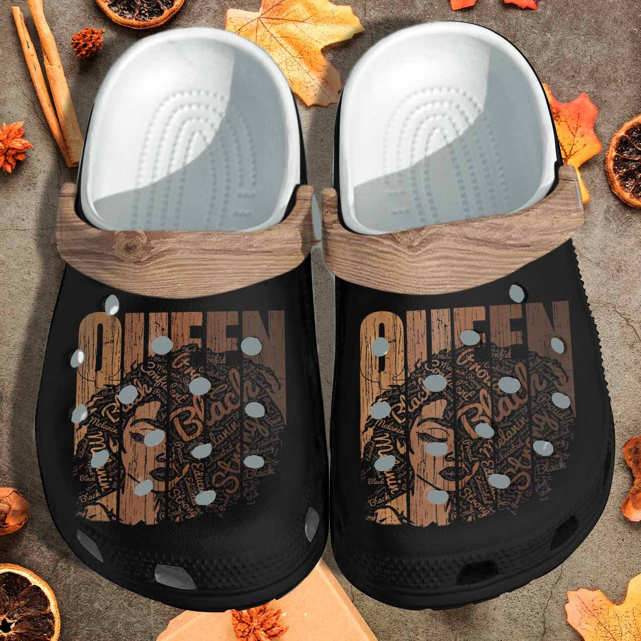 Strong Queen Black Custom Shoes - Brown Queen Beach Shoes Birthday Gift For Women Friends Sister Daughter