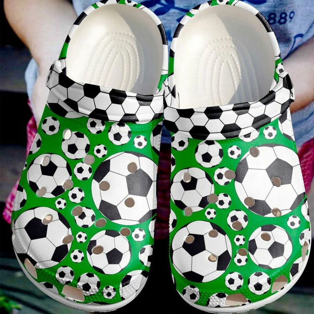 Soccer Flying Ball 102 Gift For Lover Rubber Crocs Clog Shoes Comfy Footwear