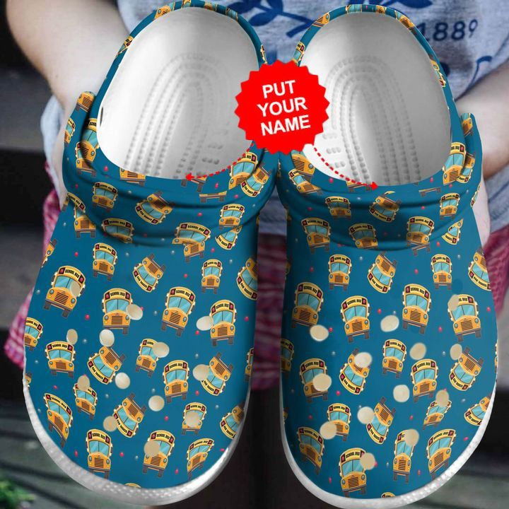 School Crocs - Bus Driver Pattern Clog Shoes For Men And Women