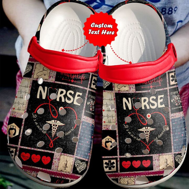 Nurse Crocs - Nurse Pattern Gift Clog Shoes For Men And Women