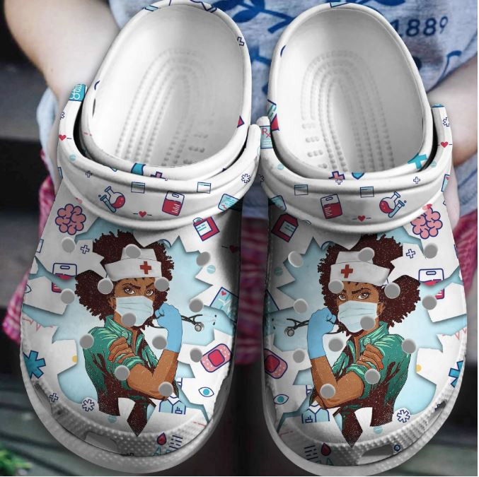 Strong Nurse Shoes - Beautiful Black Nurse Outdoor Shoes Birthday Gift For Women Girl Friend