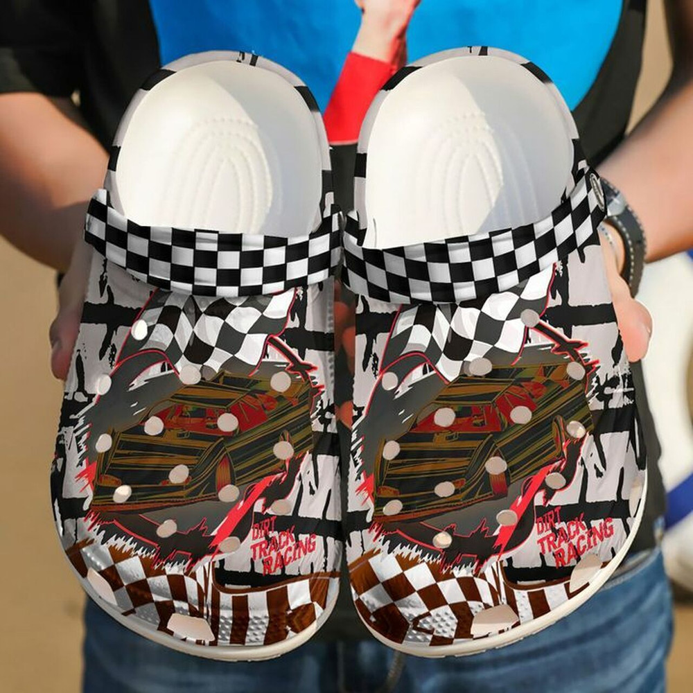 Racing Dirt Track 102 Gift For Lover Rubber Crocs Clog Shoes