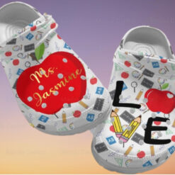 Proud To Be A Teacher Rubber Crocs Clog Shoes