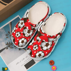 Soccer Ball Pattern 102 Gift For Lover Rubber Crocs Clog Shoes