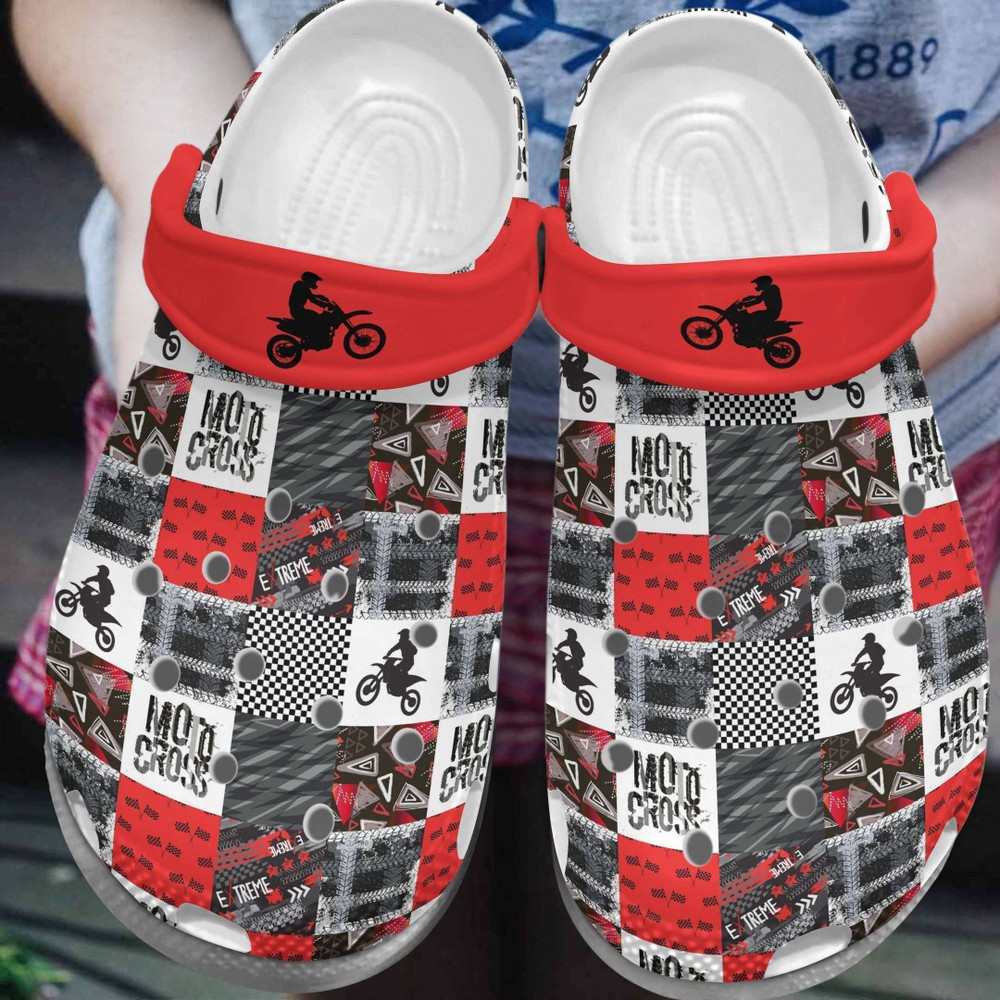 For Motocross Lover Rubber Crocs Clog Shoes