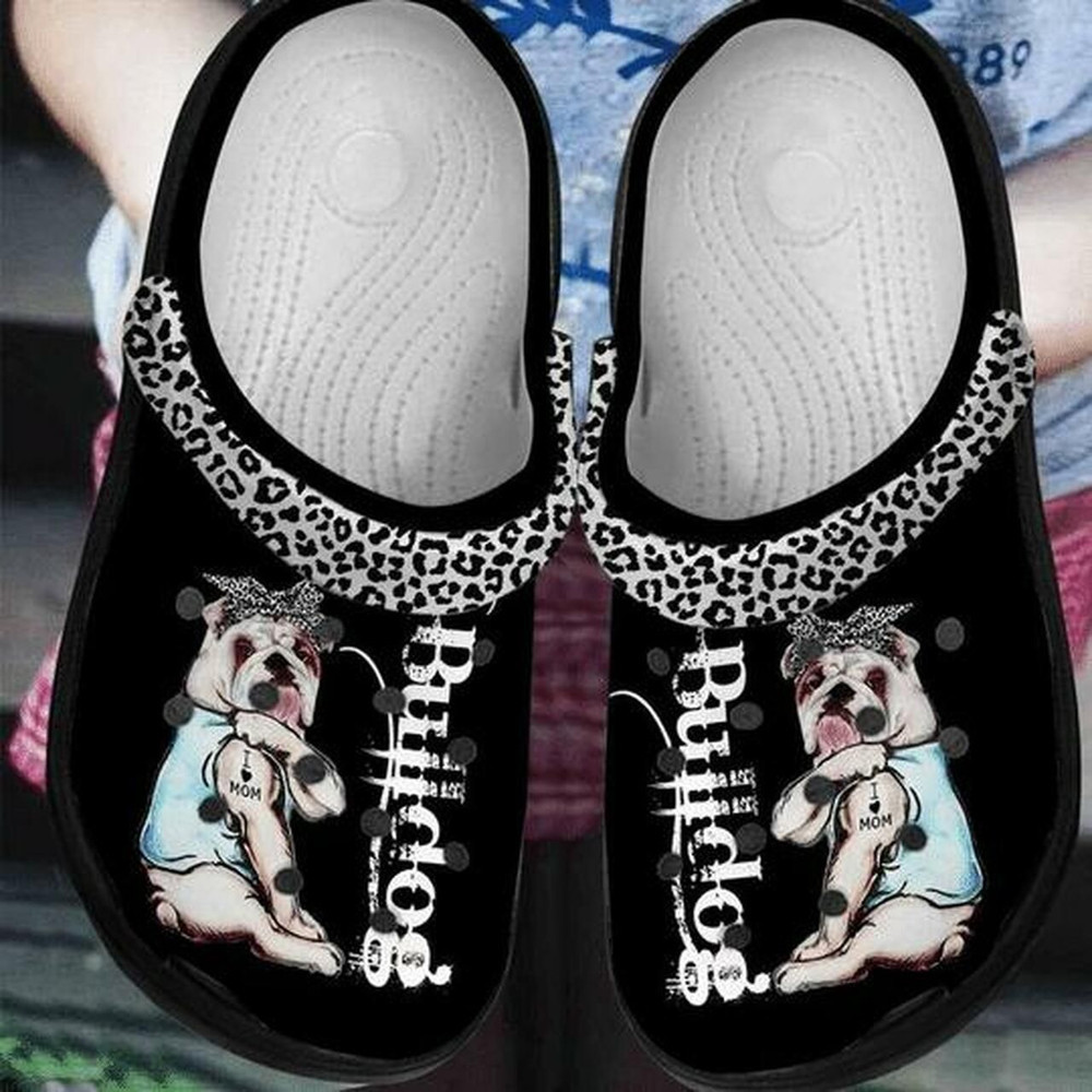 Mamas Boy Bulldog Personalized Camo Gift For Lover Rubber Crocs Clog Shoes