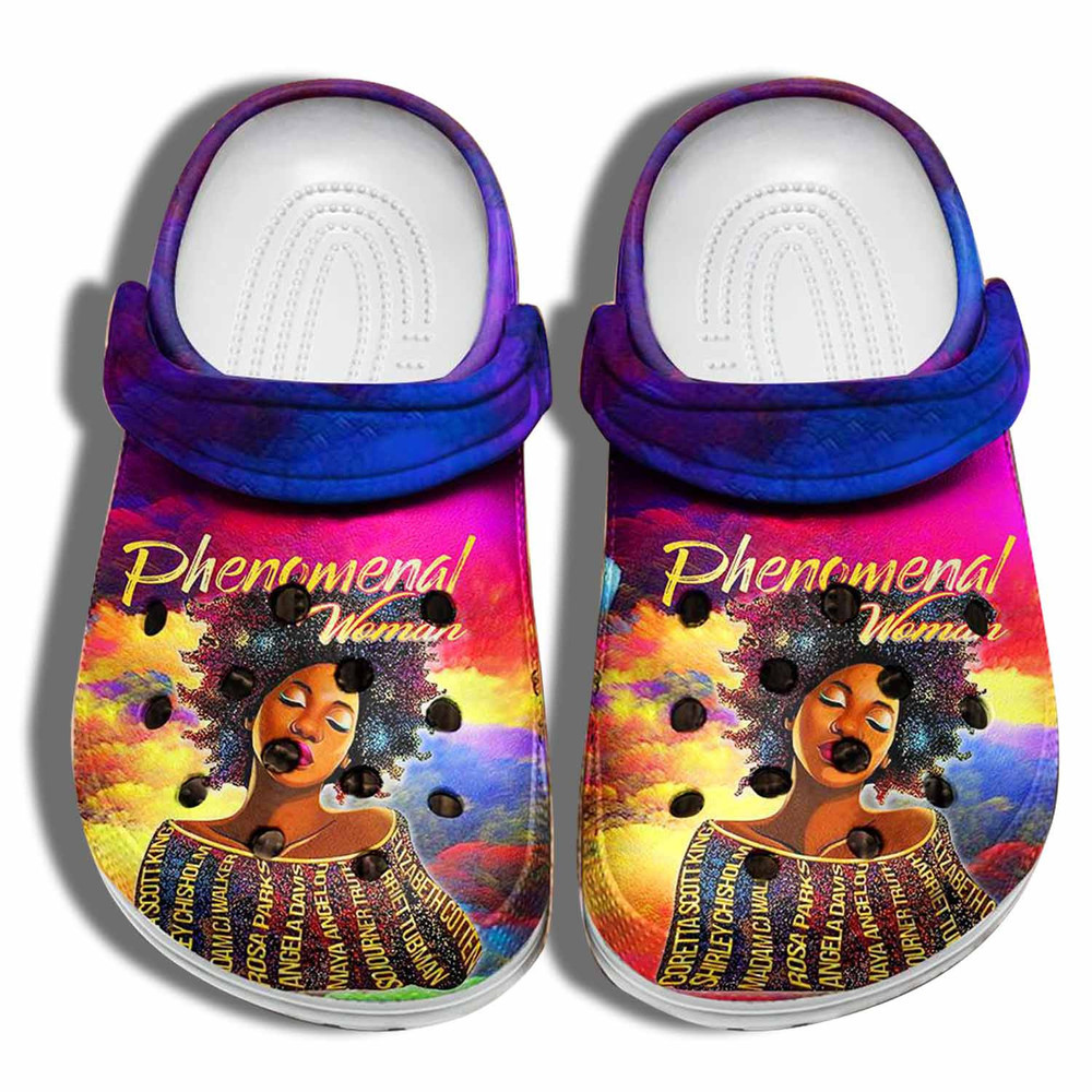 Phenomenal Black Woman Shoes Crocs - Beautiful Black Girl Croc Shoes Gifts Mothers Day