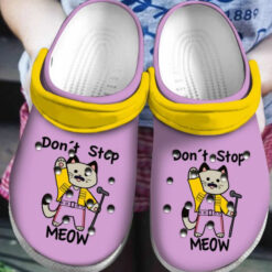 New Freddie Mercury Cat Dont Stop Meow Rubber Crocs Clog Shoes