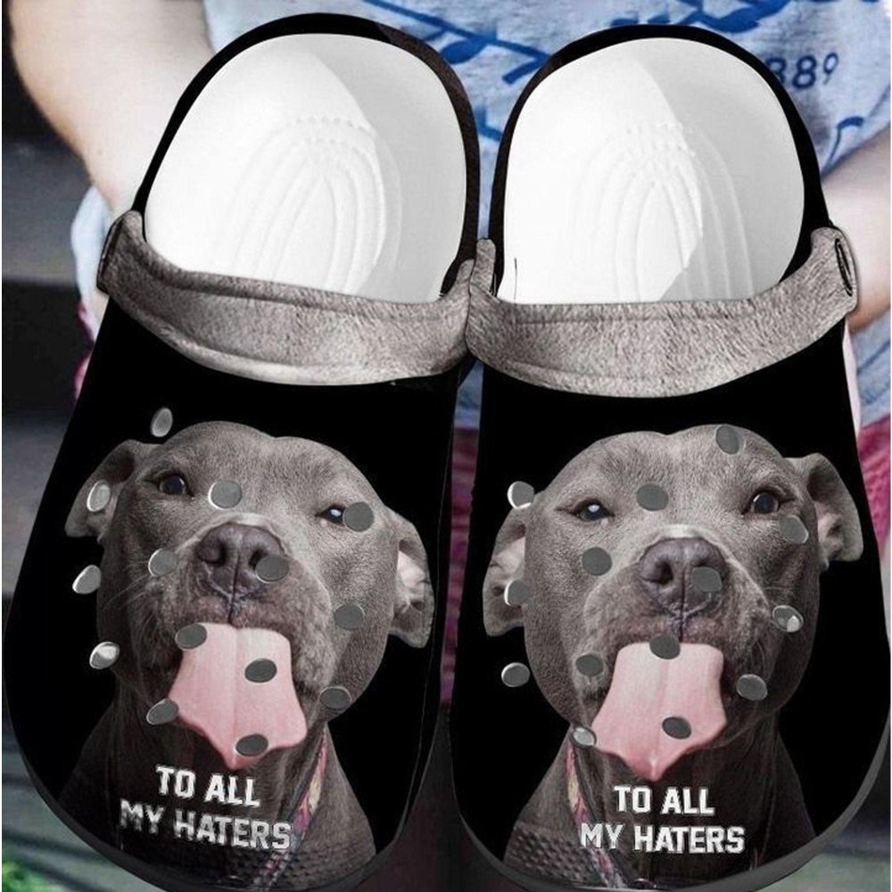 Pitbull To All My Haters Rubber Crocs Clog Shoes