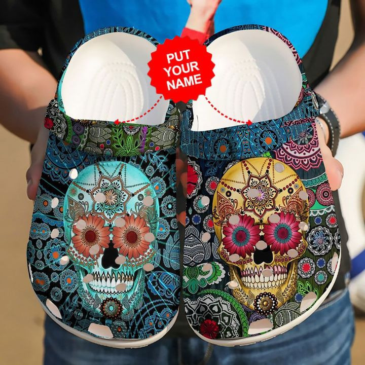 Skull Crocs - Skull Sugar Clog Shoes For Men And Women