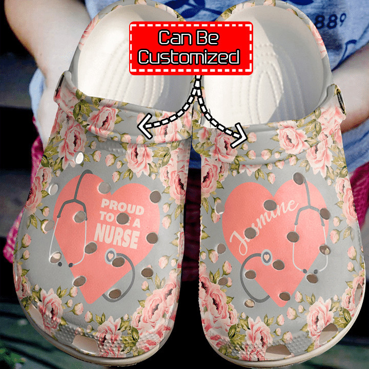 Nurse Crocs - Nurse Personalized Proud To Be A Crocs Clog Shoes For Men And Women