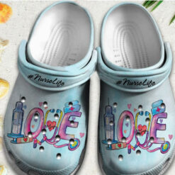 Love Nurse Life Crocs Shoes Crocbland - Custom Shoe Clog Birthday Gift For Man Woman Doctor Nurse