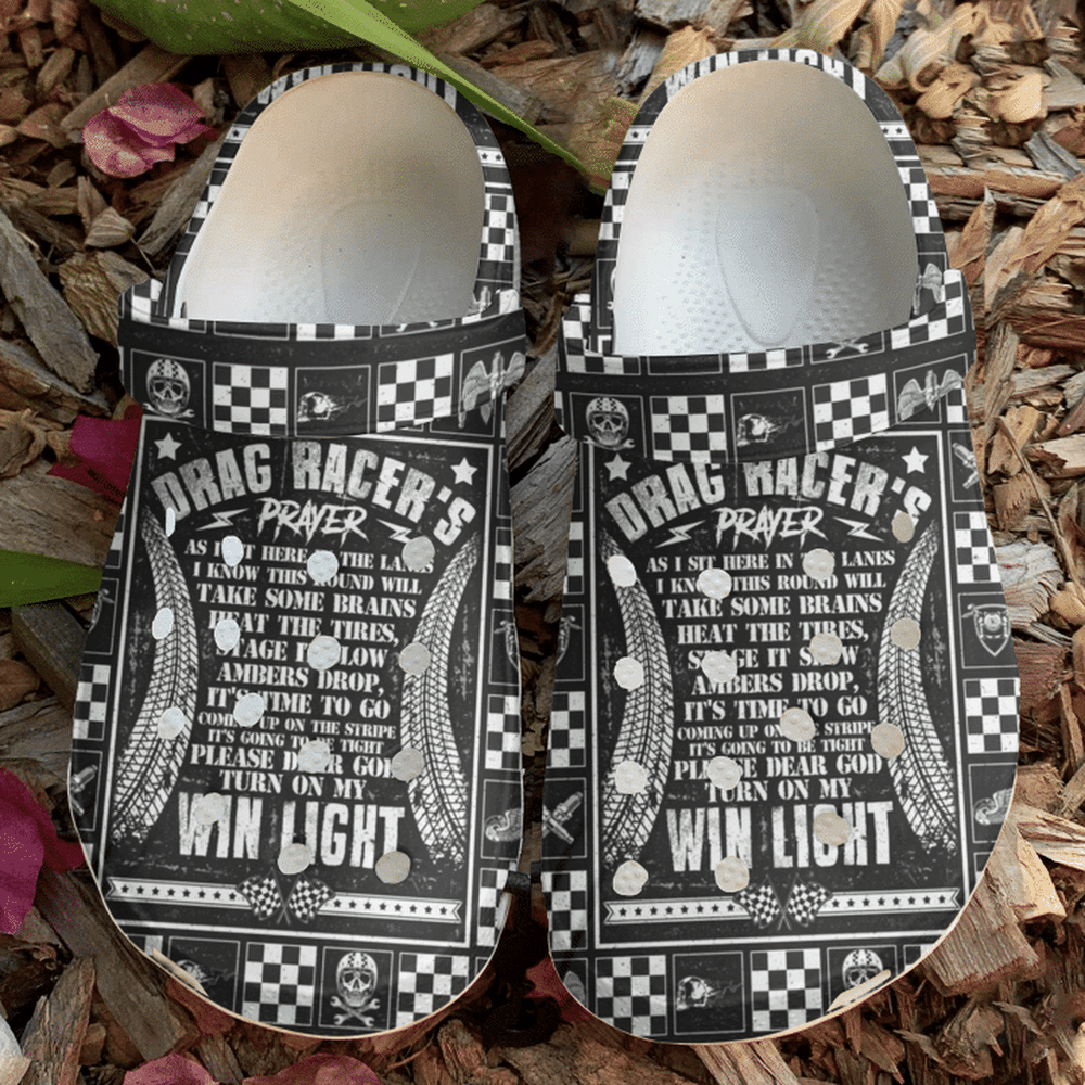 Racing Drag Prayer 102 Gift For Lover Rubber Crocs Clog Shoes