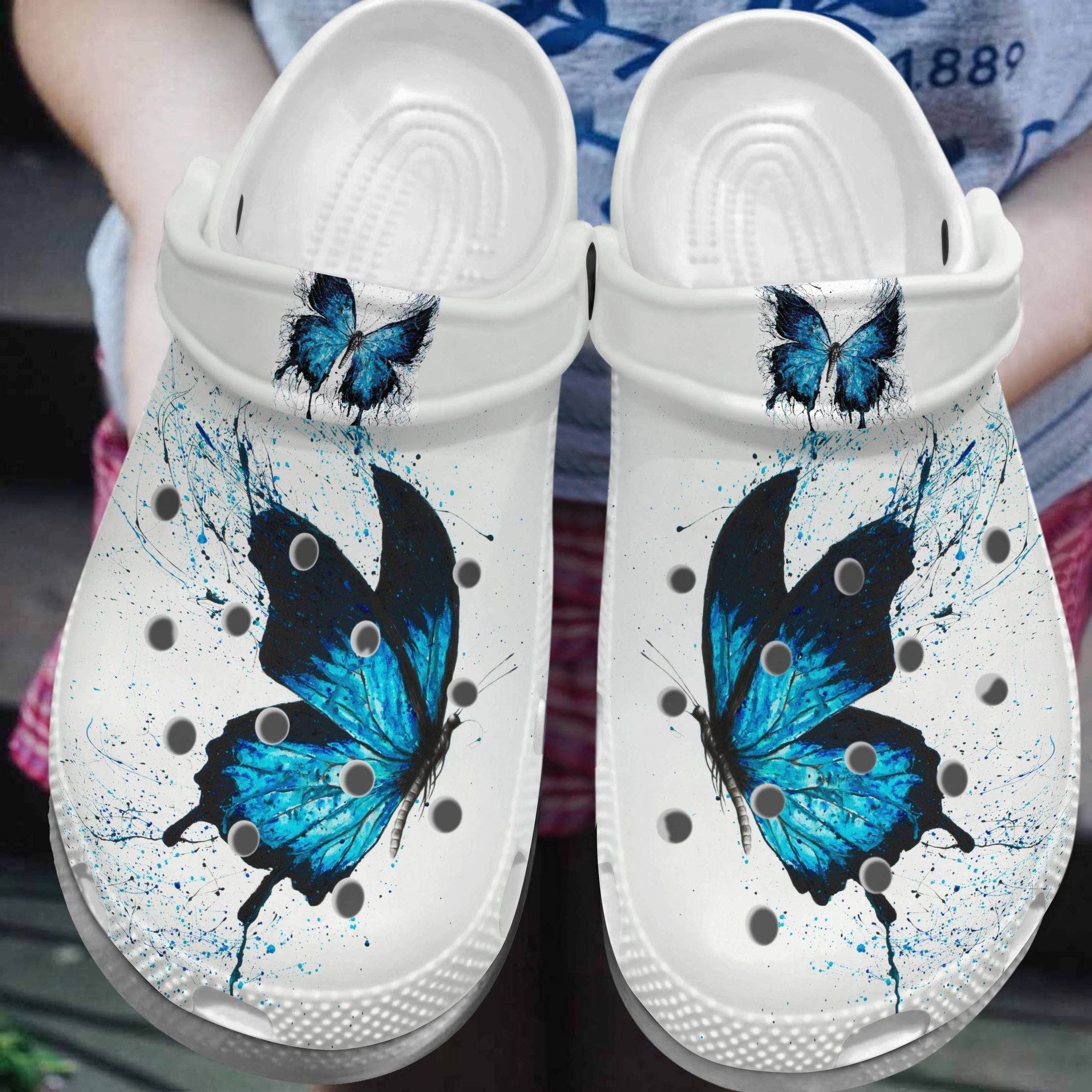 Painting Butterfly Outdoor Shoes - Butterflies Shoes Birthday Gifts For Daughter Niece