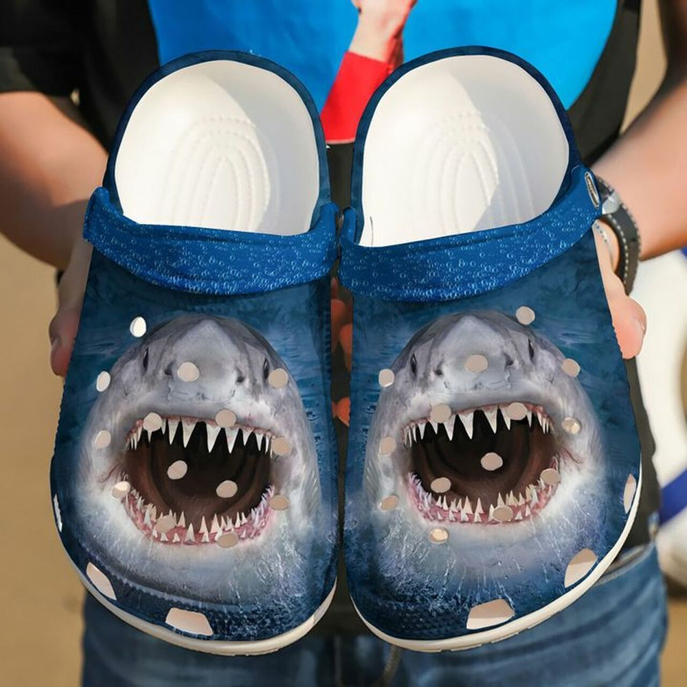 Shark Mouth Ocean 203 Gift For Lover Rubber Crocs Clog Shoes