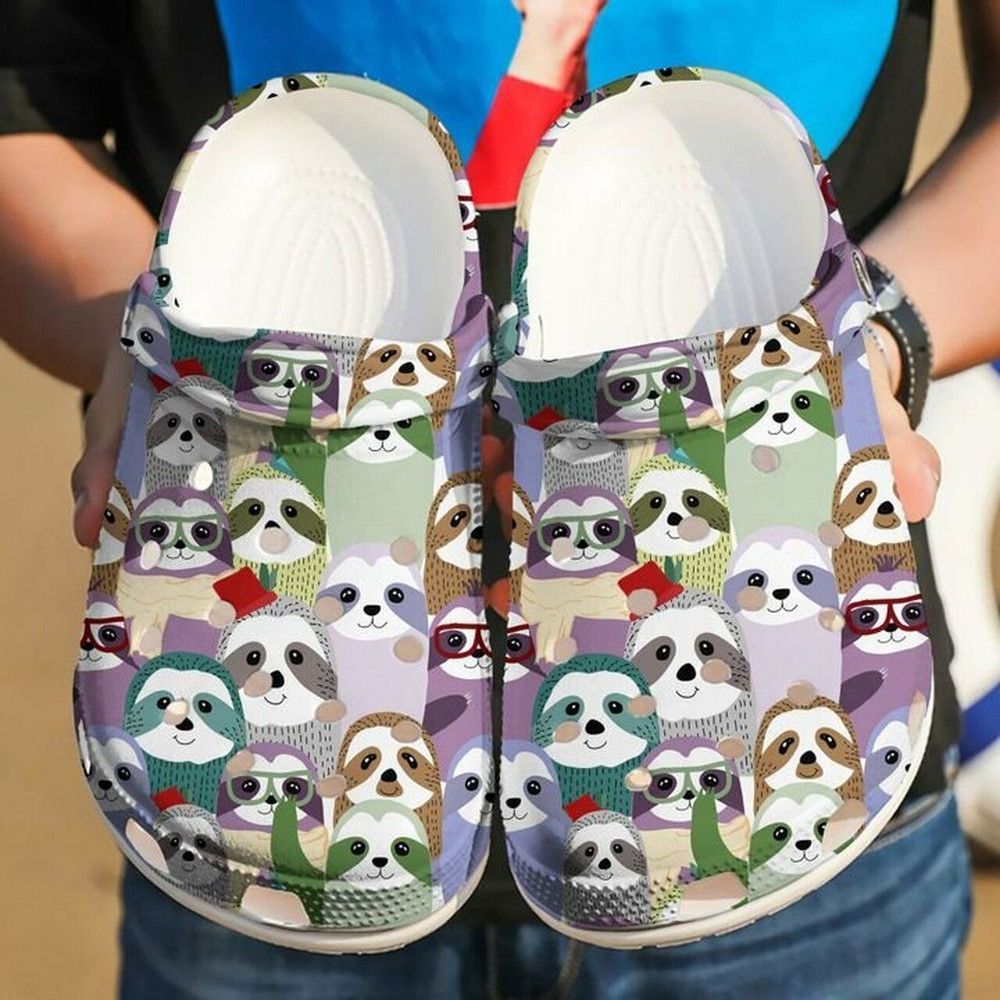 Sloth The Family Gift For Lover Rubber Crocs Clog Shoes