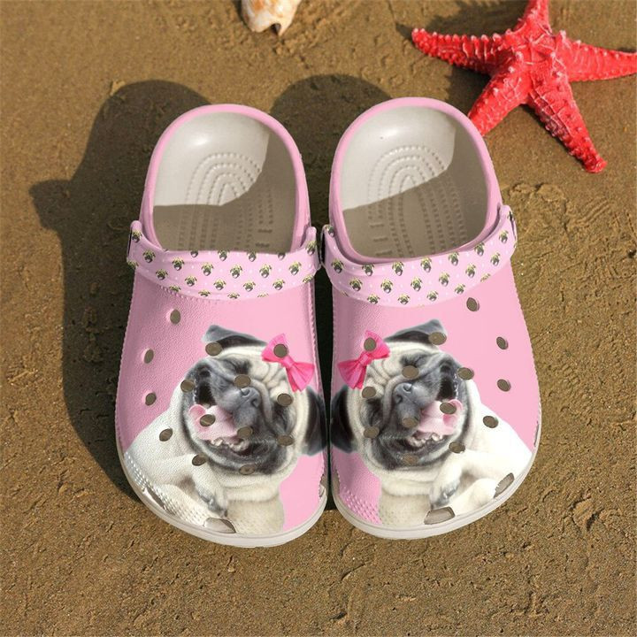 Pug Funny Rubber Crocs Clog Shoes