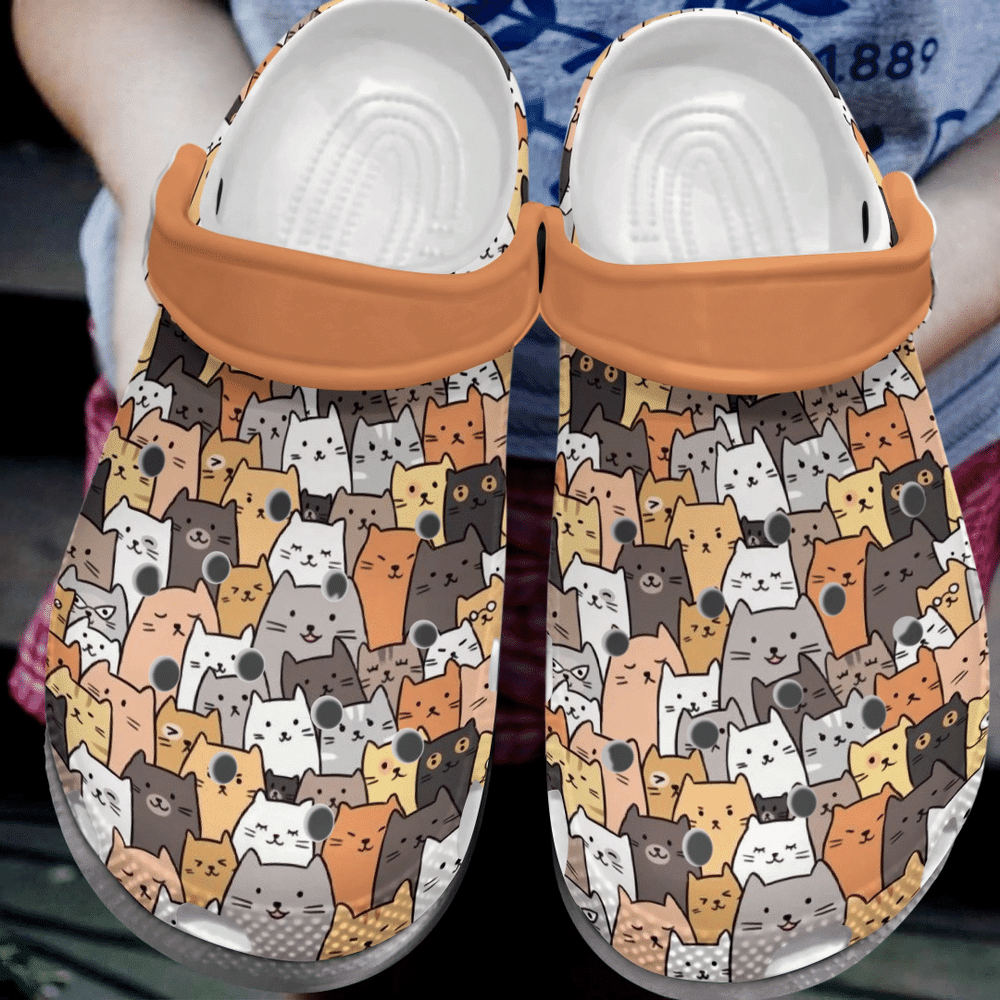 Mini Cats Cat Lover Gift For Lover Rubber Crocs Clog Shoes