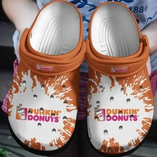 Dunkin Donuts Coffee Drink Comfortable For Man And Women Classic Water Rubber Crocs Clog Shoes