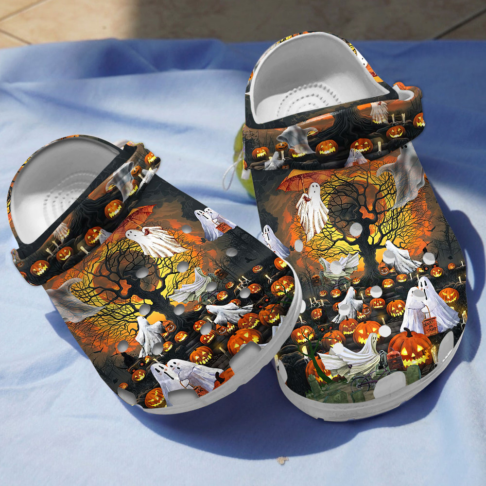 God Pumpkin Halloween Clog For Men And Women Rubber Crocs Clog Shoes