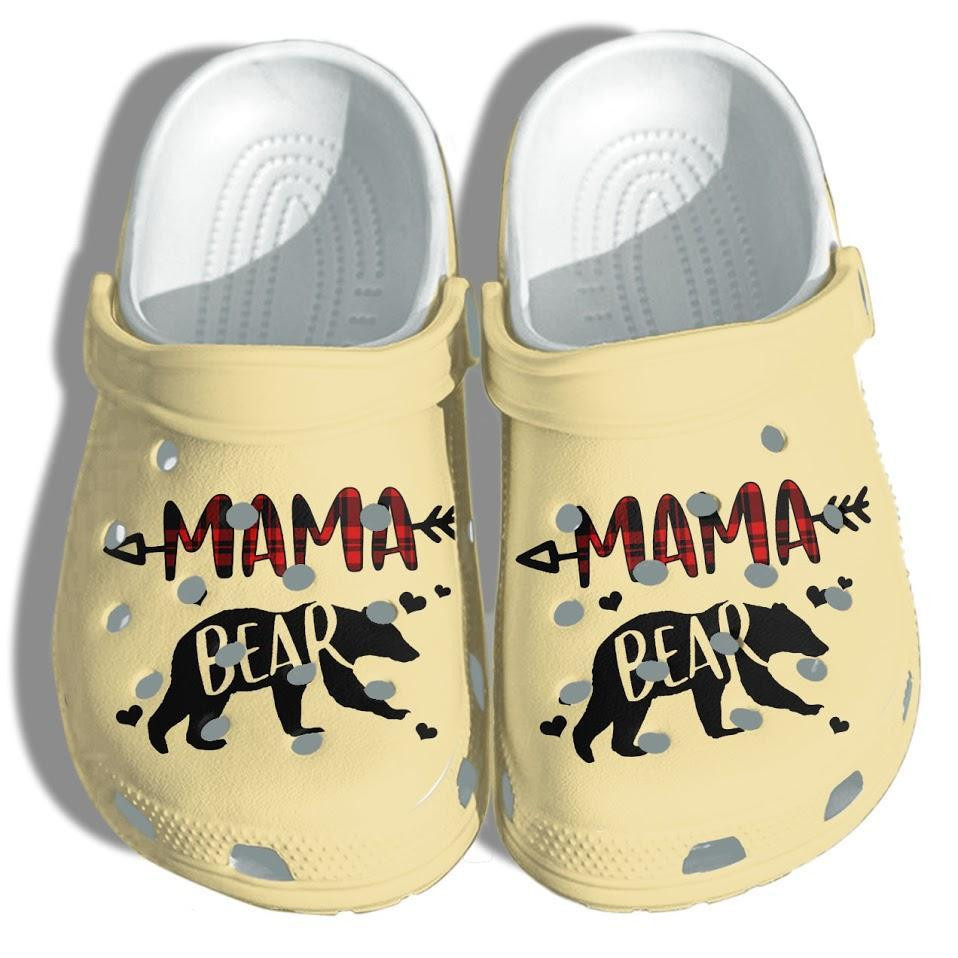 Mama Bear Crocs Shoes - Funny Cute Crocs Shoes Gifts For Wife Mothers Day 2021