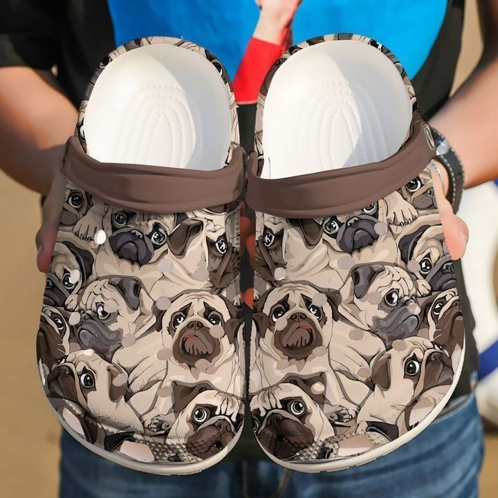 Pug Puppies Rubber Crocs Clog Shoes