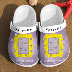 Friends I Be There For You Frame Birthday For Men And Women Gift For Fan Classic Water Rubber Crocs Clog Shoes