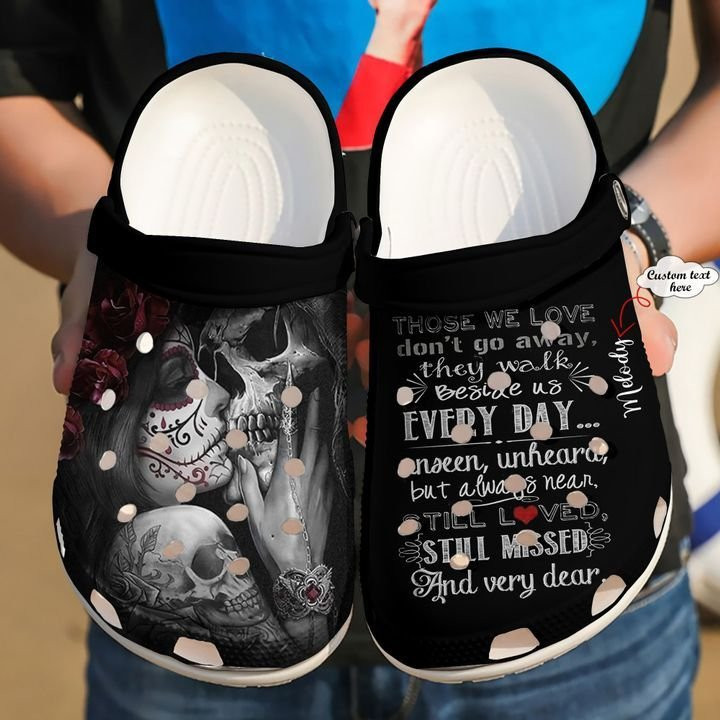 Skull Personalized Those We Love Crocs Clog Shoes Skull Crocs