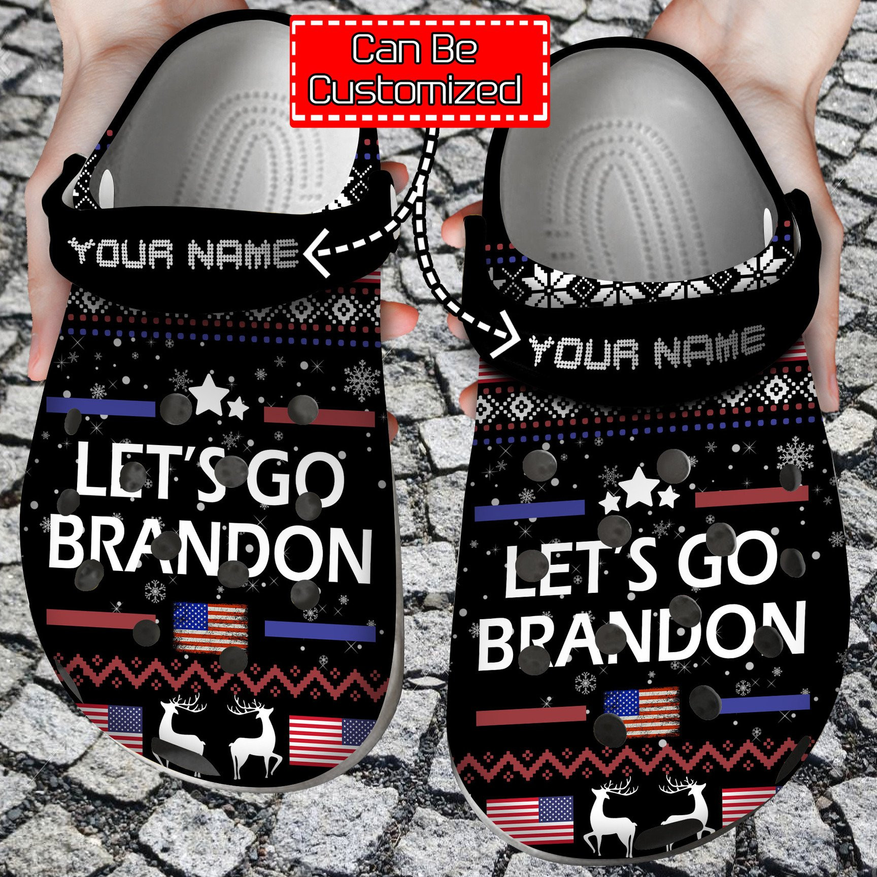 Personalized Lets Go Brandon Crocs Crocs Clog Shoes