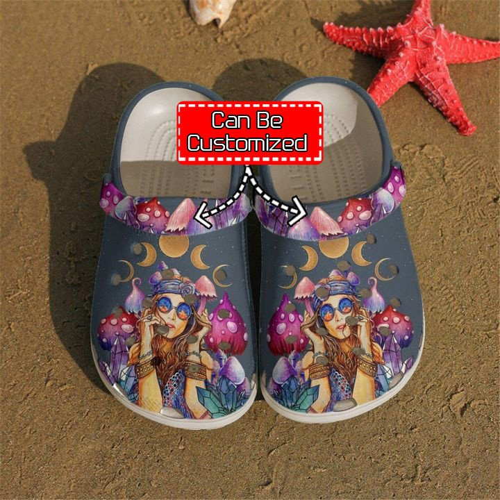 Hippie Little Trippie Crocs Clog Shoes Hippie Crocs